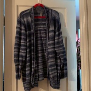 Catherine’s open cardigan